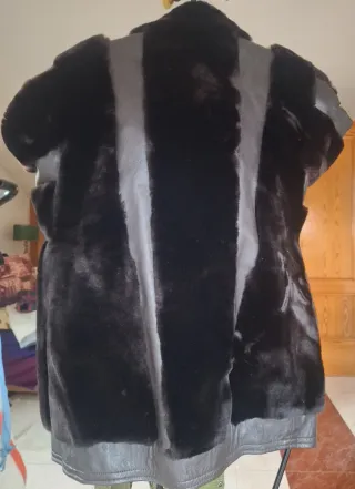 Chaquetón mujer T 44 marrón