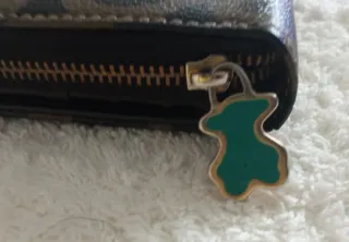 Cartera TOUS Kaos Monedero Negro Marrón