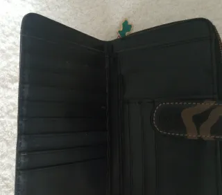 Cartera TOUS Kaos Monedero Negro Marrón