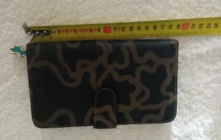 Cartera TOUS Kaos Monedero Negro Marrón
