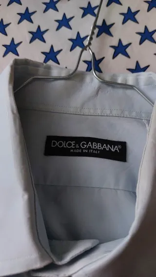 dolce & gabbana blue shirt