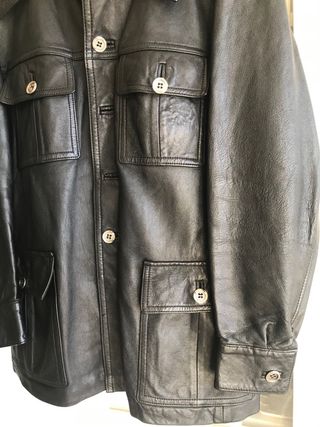 Cazadora Piel negra - Hombre