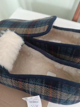 Zapatillas de casa cuadros Talla 46