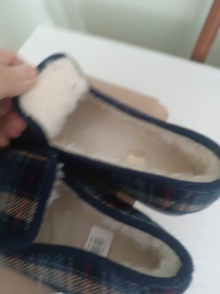 Zapatillas de casa cuadros Talla 46