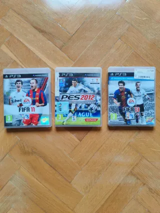 Lote 3 Juegos PS3: FIFA 11, PES 2012, FIFA 13