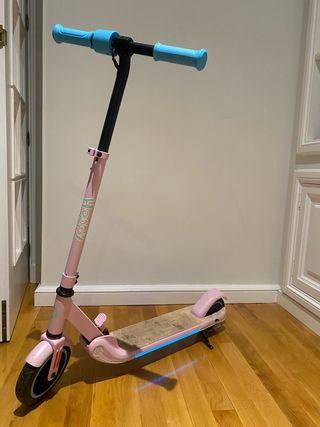 Patinete Eléctrico Niños LED Rosa