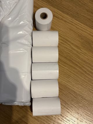 28 Rollos de tickets para impresora tarjeta 5,5cm