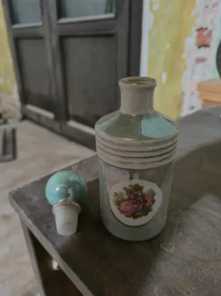 2 Frascos de cerámica vintage
