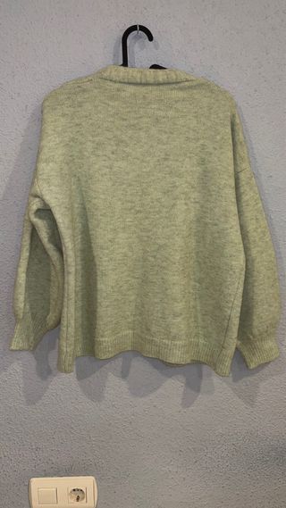 Chaqueta punto verde talla única