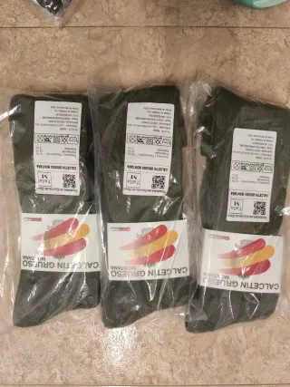 Calcetines Gruesos Montaña Ejército Talla M