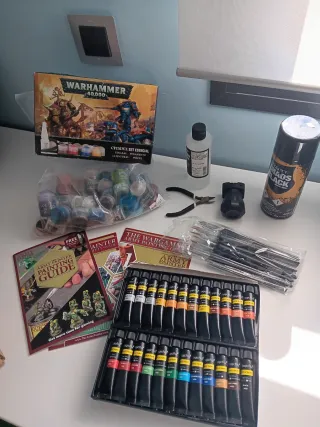 Warhammer Lote accesorios, pinturas,etc.