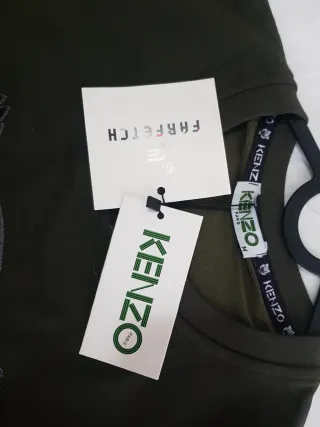 Jersey Kenzo verde fino estampado tigre