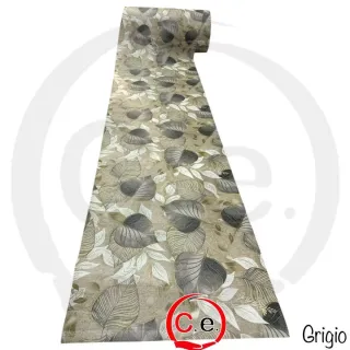 Tappeto tessuto beige e verde