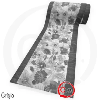 Tappeto tessuto beige e verde