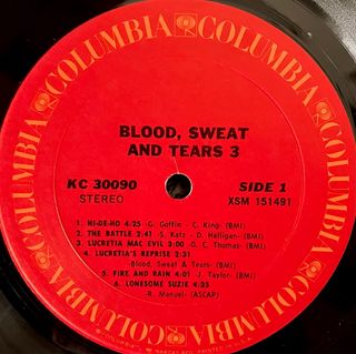 Blood Sweat & Tears - 3 (LP 1a Stampa)