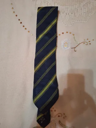 Cravatta Ermenegildo Zegna blu e oro