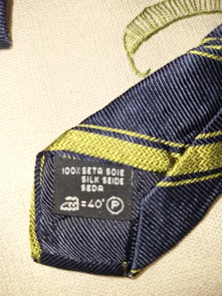 Cravatta Ermenegildo Zegna blu e oro