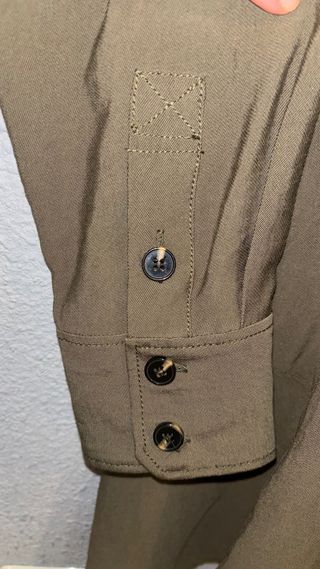 Vestido Zara verde militar