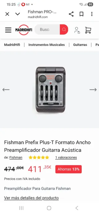 Guitarra Sanchis Hermanos 2F Amplificada