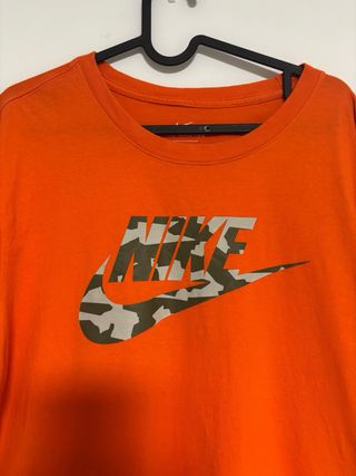 Camiseta Nike Naranja Camuflaje