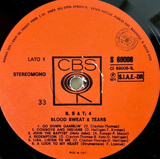Blood Sweat & Tears - 4 (LP)