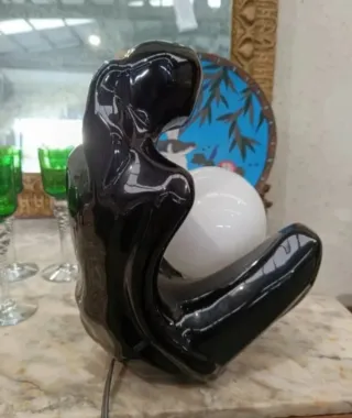 Lámpara Pop Art Años 80 Negra y Blanca