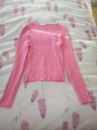Camiseta manga larga rosa Primark