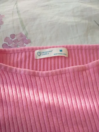 Camiseta manga larga rosa Primark