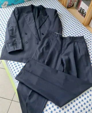 vintage classy suit all virgin wool made in italy