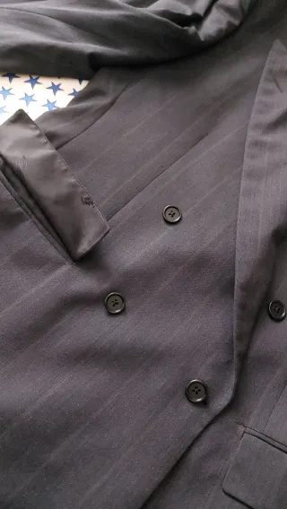 vintage classy suit all virgin wool made in italy