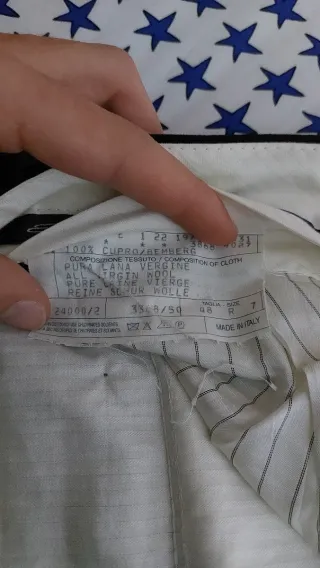 vintage classy suit all virgin wool made in italy