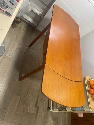 Mesa de cocina abatible de madera 60x90 ó 60x144cm