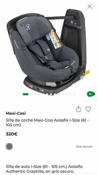 Silla auto giratoria 360 bebeconfort axissfix plus