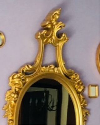 Antiguo espejo cornucopia dorado