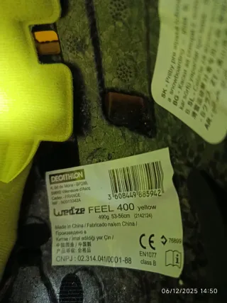 Casco de esquí Wed'ze amarillo