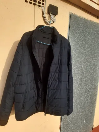 Parka abrigo azul oscuro