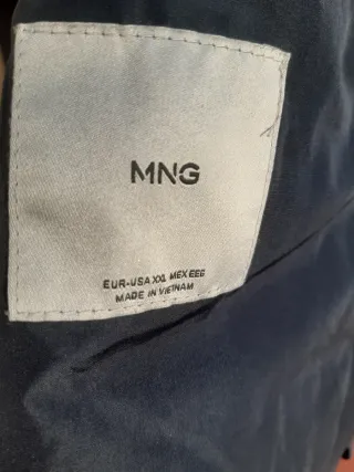 Parka abrigo azul oscuro