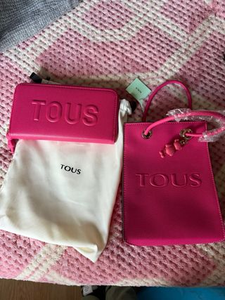 Bolso y cartera Tous rosa