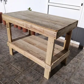 Banco de trabajo de madera