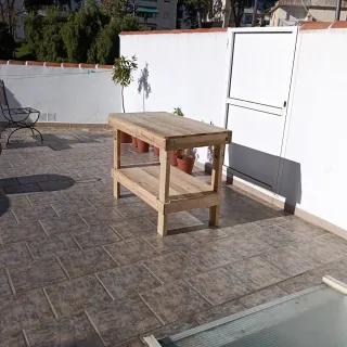 Banco de trabajo de madera