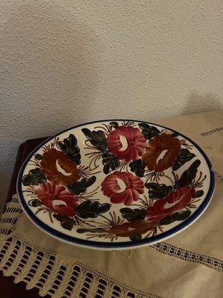 Jarra y Palangana Cerámica Flores