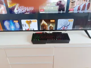 Teclado RII LED Gaming Negro Multicolor+ 2 ratones