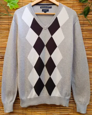 Jersey Gant Cuello Pico Hombre Talla M