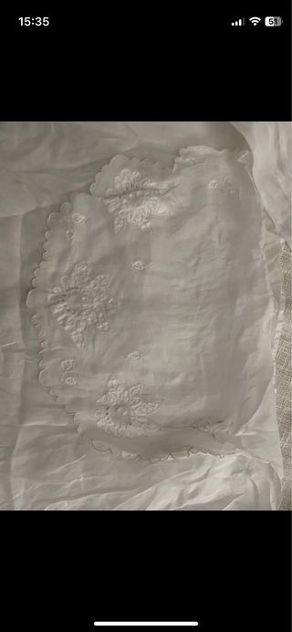 Juego sábanas minicuna bordadas