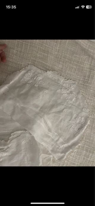 Juego sábanas minicuna bordadas