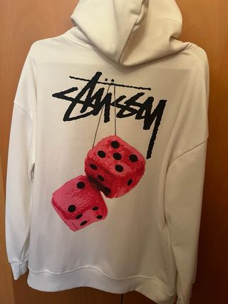 Sudadera con capucha blanca L