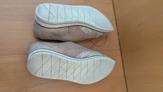 Zapatos velour rosa y plateados