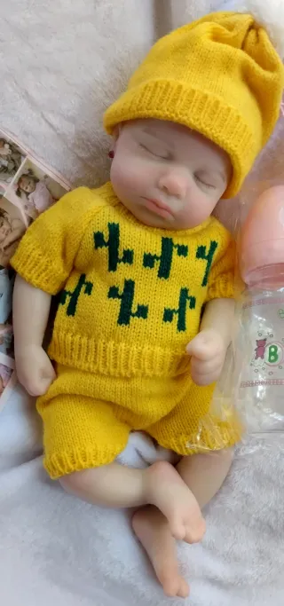 Bebé Reborn Silicona Completa 33cm QUEDA UNA