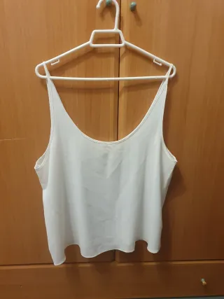 Blusa tirantes blanca