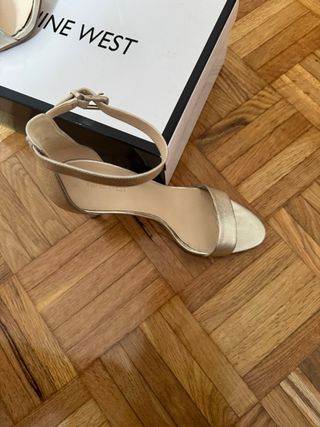 Sandalias Nine West Doradas Talla 39